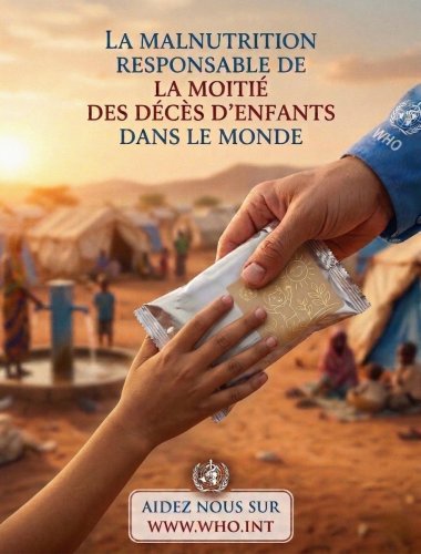 affiche pour récolte de don WHO