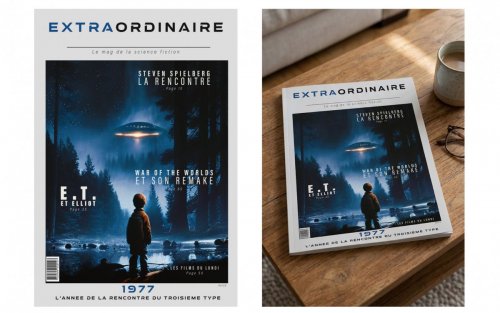 1er de couverture d'un magazine de films de Science fiction